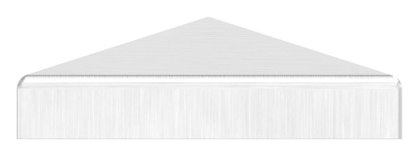 Capuchon de poteau pour tube carré : 60x60 mm | V2A