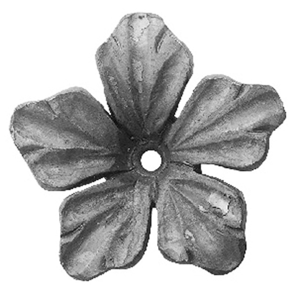 Rosette / garniture | carré 80x80x4 mm | acier (brut) S235JR