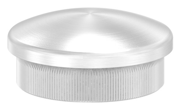 Bouchon légèrement bombé V2A matériau plein pour Ø 33.7x2.0 mm