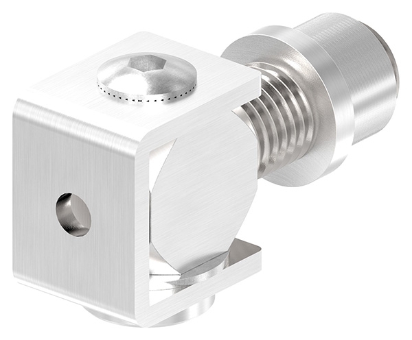 Charnière de portail | M24 | à souder | réglable | V4A