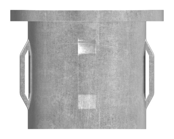 Bouchon en acier plat | avec M8 | pour tube rond Ø 33.7x2.5-2.9 mm | acier S235JR, brut