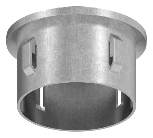 Bouchon en acier | légèrement courbé | avec M8 | pour tube rond Ø 48.3x1.8-2.2 mm | acier S235JR, brut