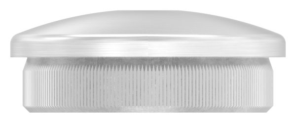 Bouchon légèrement bombé V2A matériau plein avec M8 pour Ø 40,0x2,0 mm