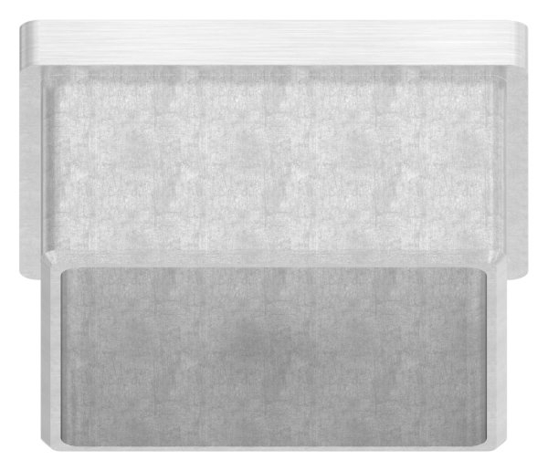 Bouchon V2A avec M8 pour collage pour tube 50x50x2,0 mm