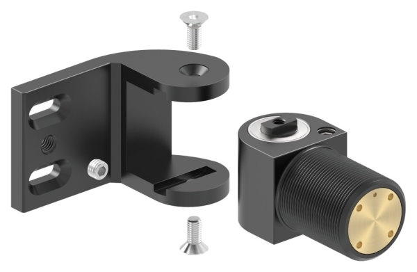 Charnière de porte 180° à fermeture automatique avec butée vissable