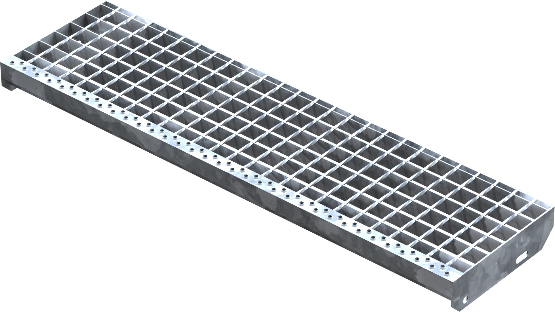 Presse à souder marche en caillebotis | Dimensions : 1000x270 mm 34/38 mm | S235JR (St37-2)