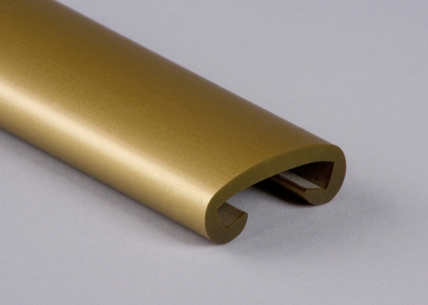 Main courante en plastique pour 40 x 8mm, or