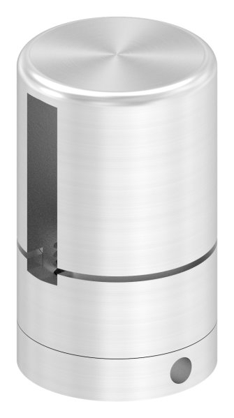 Support de base Brenk pour barres plates 30 x 6mm, ALU