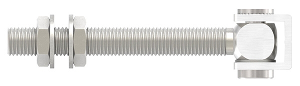 Charnière M20 avec filetage long V2A