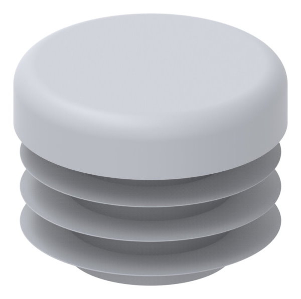 Capuchon en plastique pour tube rond 21.3mm