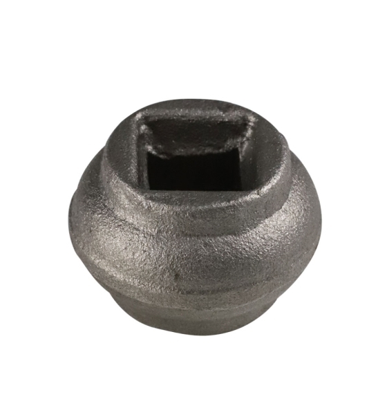 Manchon décoratif | Dimensions : 35x25 mm | Trou : 14.5x14.5 mm | Acier S235JR, brut