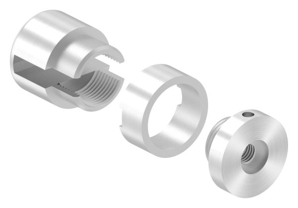 Support de base Brenk pour barres plates 20 x 6mm, ALU