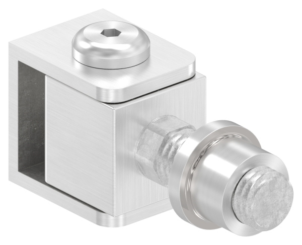 Charnière de portail réglable avec manchon fileté M14, V2A