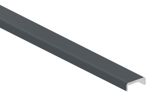 Film protecteur EXTRA SLIM, pour glace 12,00 - 13,52mm, L=2m, aluminium RAL 7016