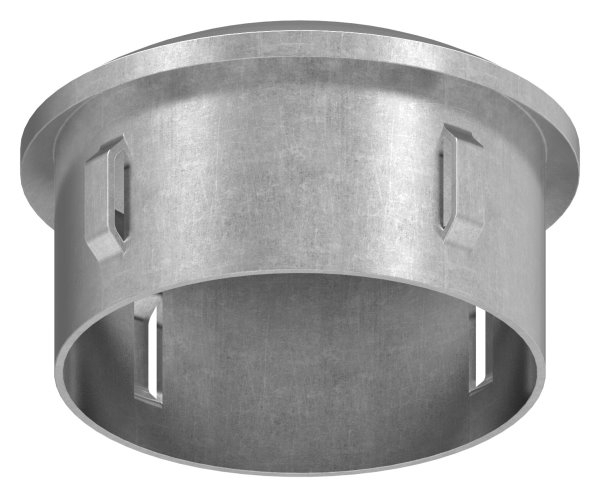 Bouchon en acier | légèrement courbé | avec M8 | pour tube rond Ø 60.3x1.8-2.2 mm | acier S235JR, brut