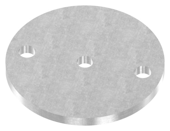 Plaque d'ancrage | Dimensions : Ø 120x8 mm | Acier (brut) S235JR