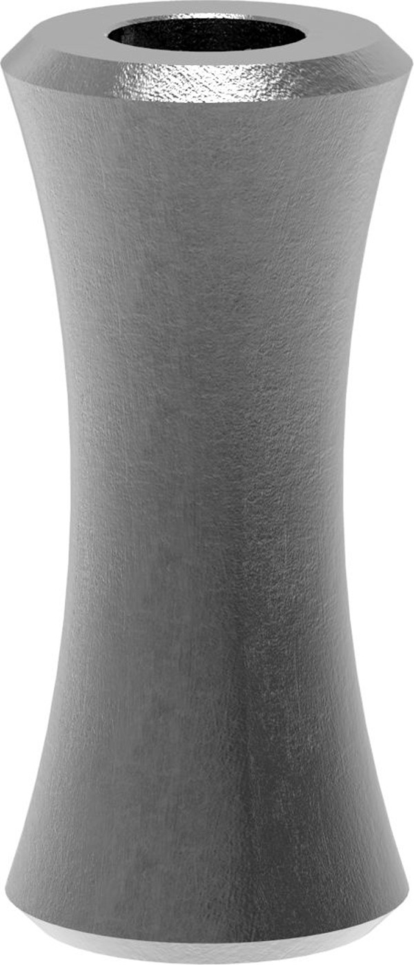 Manchette décorative | Dimensions : 27x60 mm | Trou : Ø 12,5 mm | Acier S235JR, brut