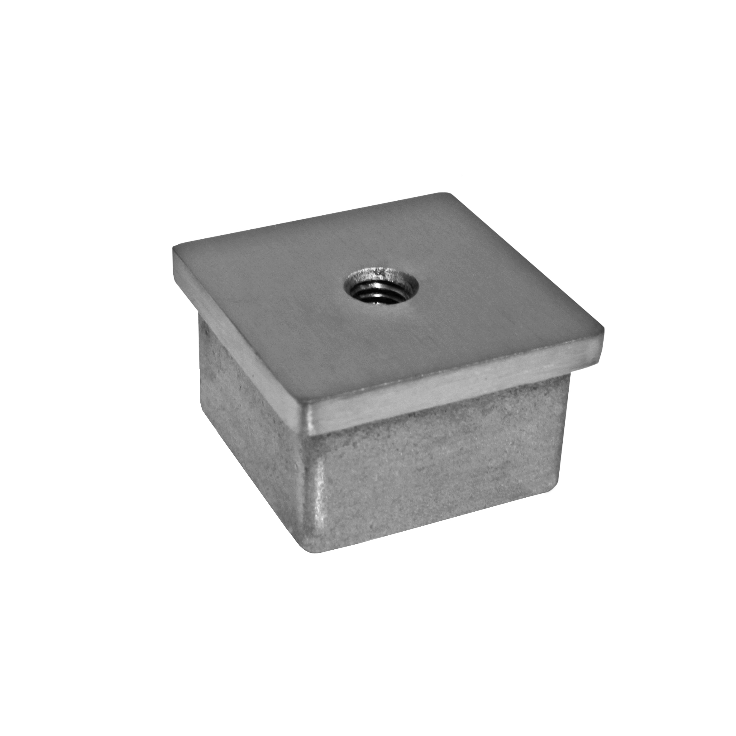 Capuchon d'insertion pour collage | avec filetage : M8 | pour tube 30x30x2 mm | V2A