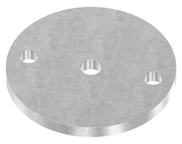Plaque d'ancrage | Dimensions : Ø 100x8 mm | Acier (brut) S235JR