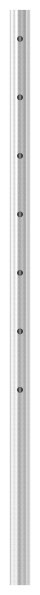 Poteau en acier inoxydable du tube 42,4mm x 2,0mm, V2A