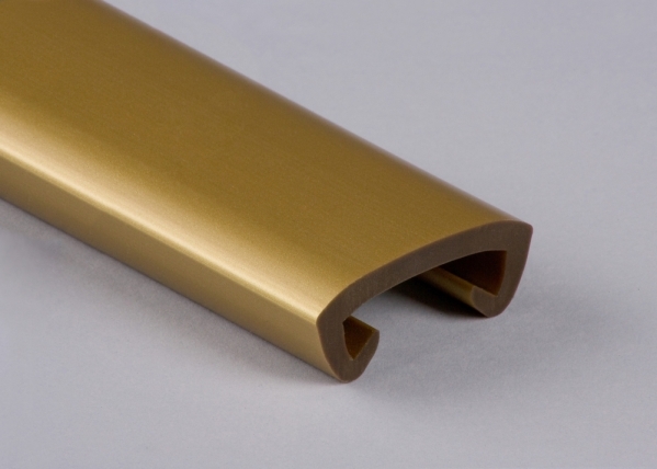Main courante en plastique pour 40 x 8mm, or