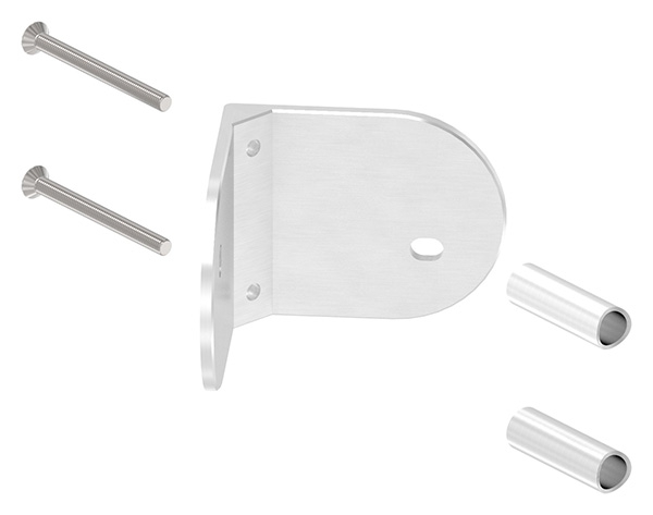 Fixation murale pour poteau de garde-corps Angle intérieur à 90° pour tube 42,4 mm