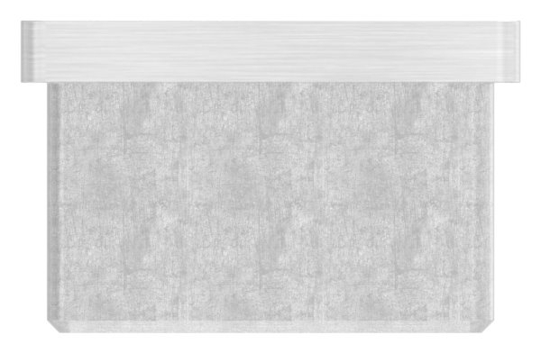 Capuchon enfichable V4A avec M8 pour collage pour tube 40x40x2,0 mm