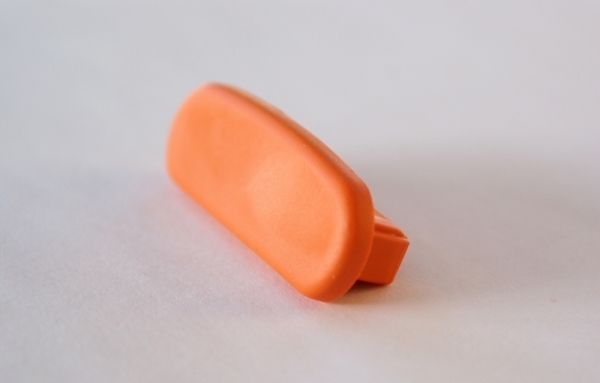Embout pour main courante en plastique pour 40 x 8mm, orange pur