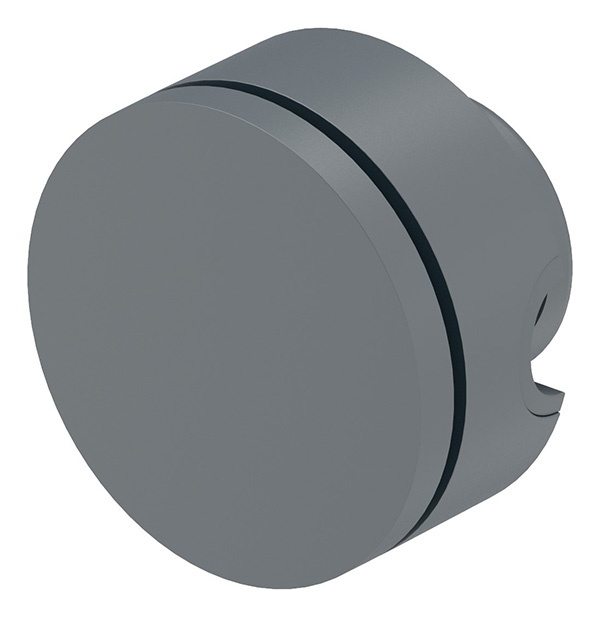 Porte-brenk Ø 50mm, plastique, gris anthracite