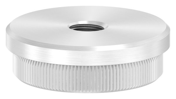 Bouchon plat avec M10 pour Ø 42,4x2,0 mm V2A matériau solide