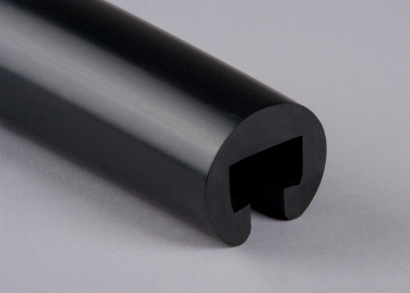 Main courante en plastique Ø 40mm pour 25 x 15mm, noir
