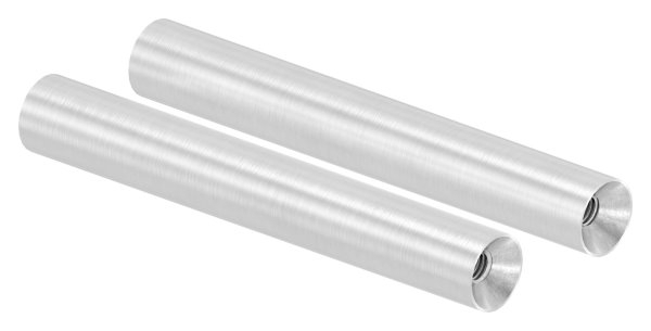 Broche | dimensions : 100x14 mm | avec 2 filetages internes : M6x15 mm | V2A