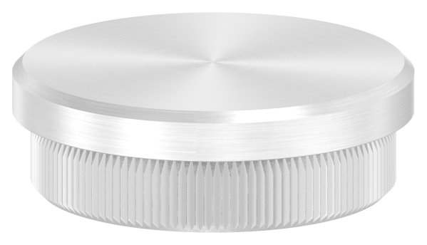 Bouchon plat V2A en matériau solide pour Ø 40,0x2,0 mm