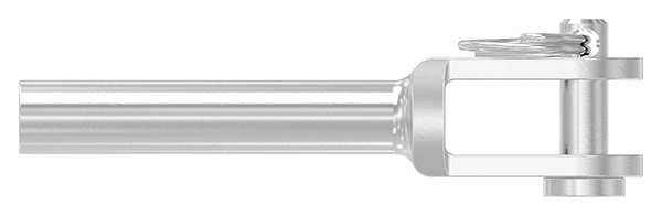 Borne à fourche avec filetage femelle droit M5 V4A