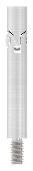 Goupille - dimensions : 75x12 mm | avec articulation filetage extérieur - et intérieur | V2A