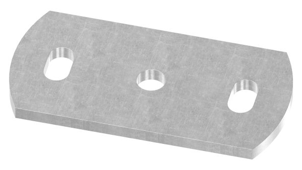 Plaque d'ancrage | Dimensions : 120x60x6 mm | Acier (brut) S235JR
