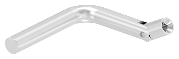 Support Ø 12mm, avec articulation, coudé à 90°, V2A