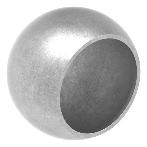 Boule d'extrémité Ø 45 mm | pour Ø 33.7 mm| Acier S235JR, brut