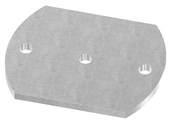Plaque d'ancrage | Dimensions : 150x120x8 mm | Acier (brut) S235JR