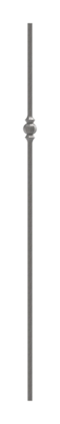 barre intermédiaire | longueur : 900 mm | matériau : 14 mm | rond, martelé | acier S235JR, brut