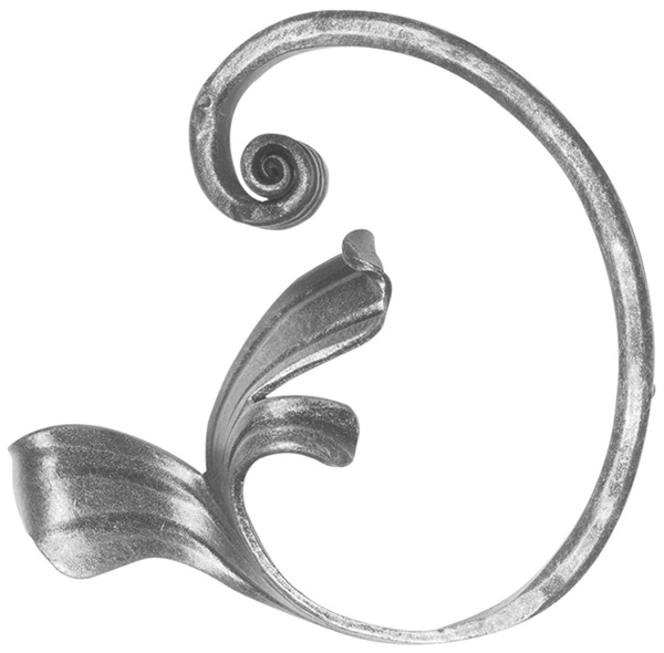 Maître baroque | Dimensions : 135x140 mm | Matériau : 16x8 mm | Acier S235JR, brut