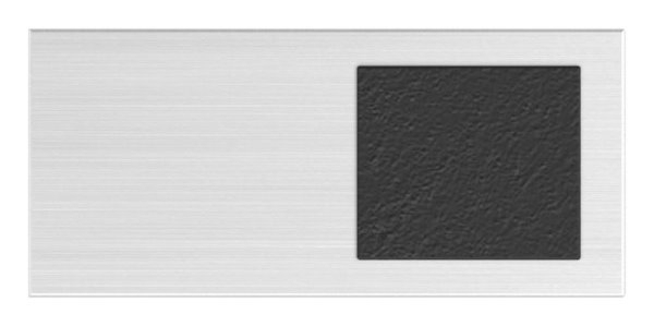 Plaque de maintien pour verre | Raccordement Ø 48,3 mm