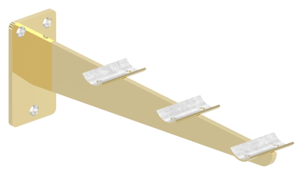 Support de glissière de plateau, pour tube 33,7mm, laiton