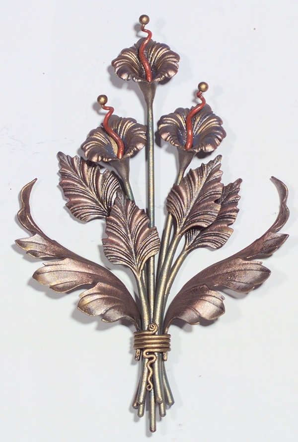 bouquet décoratif | dimensions : 340x520 mm | acier S235JR, brut