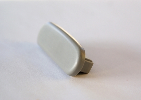 Embout pour main courante en plastique pour 40 x 8mm, gris trafic