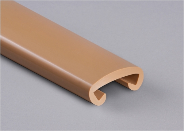Main courante en plastique pour 40 x 8mm, beige sable