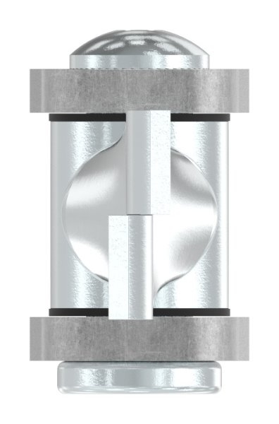 Charnière de portail M22 | réglable | à encastrer | acier (brut) S235JR