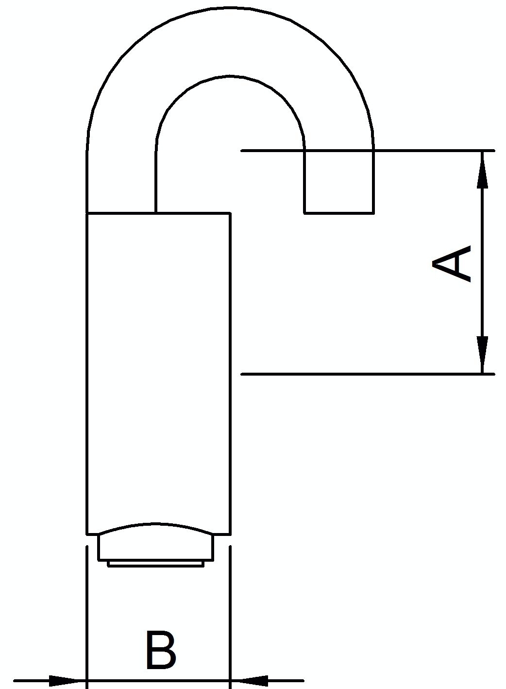 Raccord de tube | Anneau de réglage avec crochet | 182S17 | 17,2 mm | 3/4" | Fonte malléable et électrogalvanisée