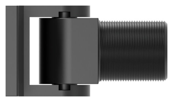 Charnière de porte 180° à fermeture automatique sans butée vissable
