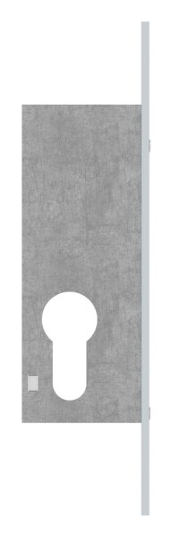 Serrure à pêne dormant à cadre tubulaire, distance d'encastrement 25 mm